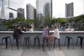 办公室户外休闲区装修图片