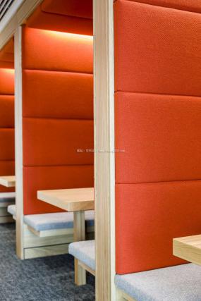 最新公司休闲区装饰实景图