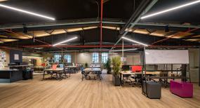 办公室复合木地板装修设计效果图片库