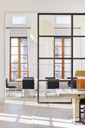 办公室复合木地板设计装修图片