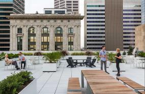 办公室户外休闲区装潢效果图片