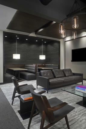 公司休闲区装修实物图片