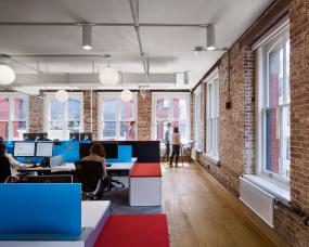 办公室强化复合木地板装饰装修效果图大全