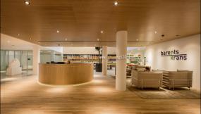 办公室多层木地板设计装饰效果图片