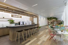 办公室强化复合木地板装饰效果图片