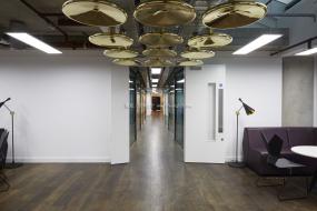 办公室多层木地板装饰效果图片