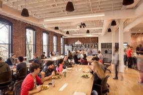 办公室强化复合木地板设计装修图片