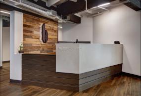 办公室环保强化木地板图片装修效果图