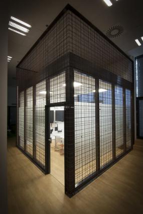 办公室复合实木地板装修设计图片