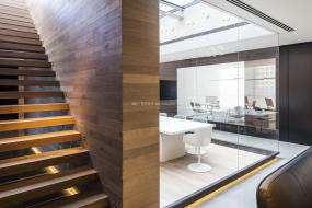 办公室环保强化木地板装修设计效果图片库