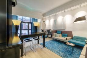 办公室复合实木地板设计装修效果图片大全