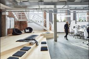 办公室复合实木地板设计装饰图片