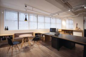 办公室复合实木地板设计装修效果图片