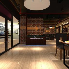 西餐店装饰设计效果图大全