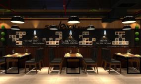 西餐店设计效果图