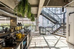 办公室瓷砖木地板装修装潢效果图