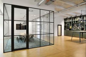 办公室瓷砖木地板装饰装修图片