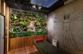 办公室瓷砖木地板装修设计效果图片