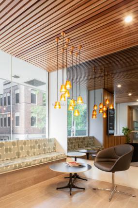 办公室瓷砖木地板装潢设计图片