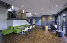 办公室瓷砖木地板装饰设计图片大全