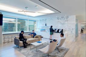 办公室仿木地板瓷砖装修实景图图片大全