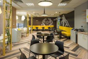 办公室仿木地板瓷砖装修设计效果图大全