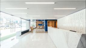 办公室橡木地板装修设计图片