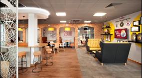 办公室仿木地板瓷砖装修设计效果图片库