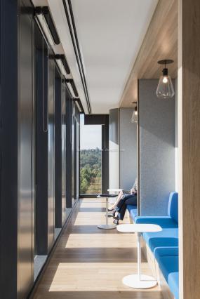 办公室多层复合木地板装修高清图片