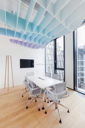 办公室多层复合木地板装修设计效果图片库