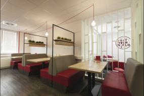 办公室多层复合木地板装修高清效果图