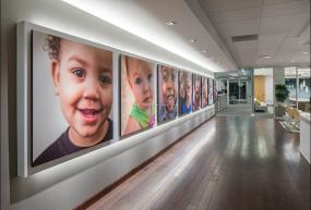 办公室多层复合木地板设计装修效果图片