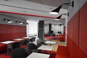 办公室多层复合木地板装潢效果图片