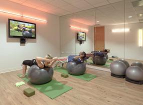 办公室活动室装修实景图片