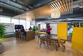 办公室多层复合木地板装饰装修效果图