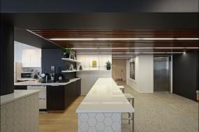 高档办公室多层复合木地板装修图片大全