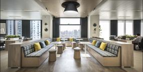 最新办公室竹木地板装饰设计图