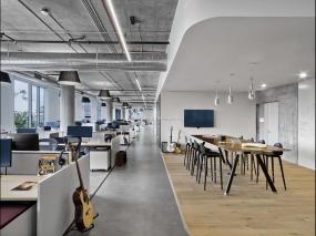 办公室竹木地板装修图片