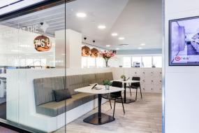 办公室竹木地板装饰设计效果图