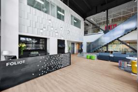 办公室竹木地板设计装修图片