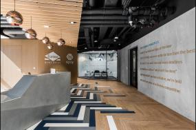 办公室木地板颜色装修设计效果图