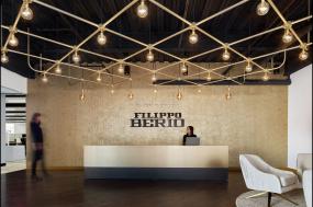 办公室竹木地板装修高清效果图