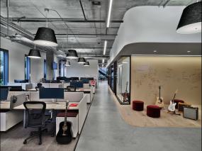 最新办公室竹木地板效果图