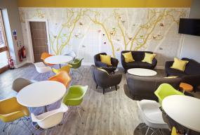 办公室竹木地板设计装饰图