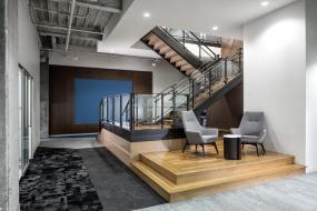 办公室竹木地板装饰装修效果图