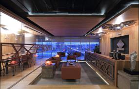 办公室木地板颜色装修图片大全