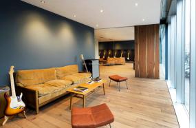 办公室竹木地板装修实景图图片