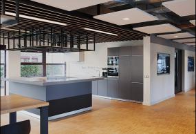 2018年办公室木地板颜色装修效果图