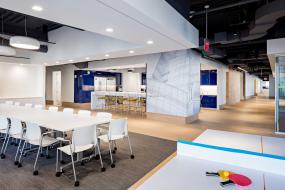 办公室生态木地板装饰效果图片