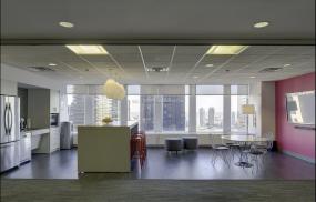 最新办公室生态木地板装饰效果图